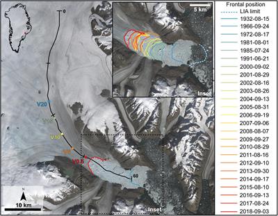 Exceptional Retreat of Kangerlussuaq Glacier, East Greenland, Between 2016 and 2018